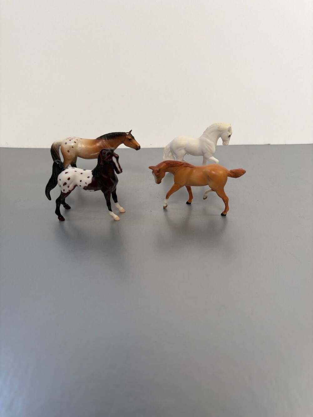 Breyer Stablemates G2 Horse Figurines Lot of 4 - Arabian, Andalusian, Thoroughbr
